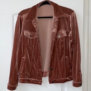 📦 MOVING SALE 🤑 Pink Velvet Button Down Shirt